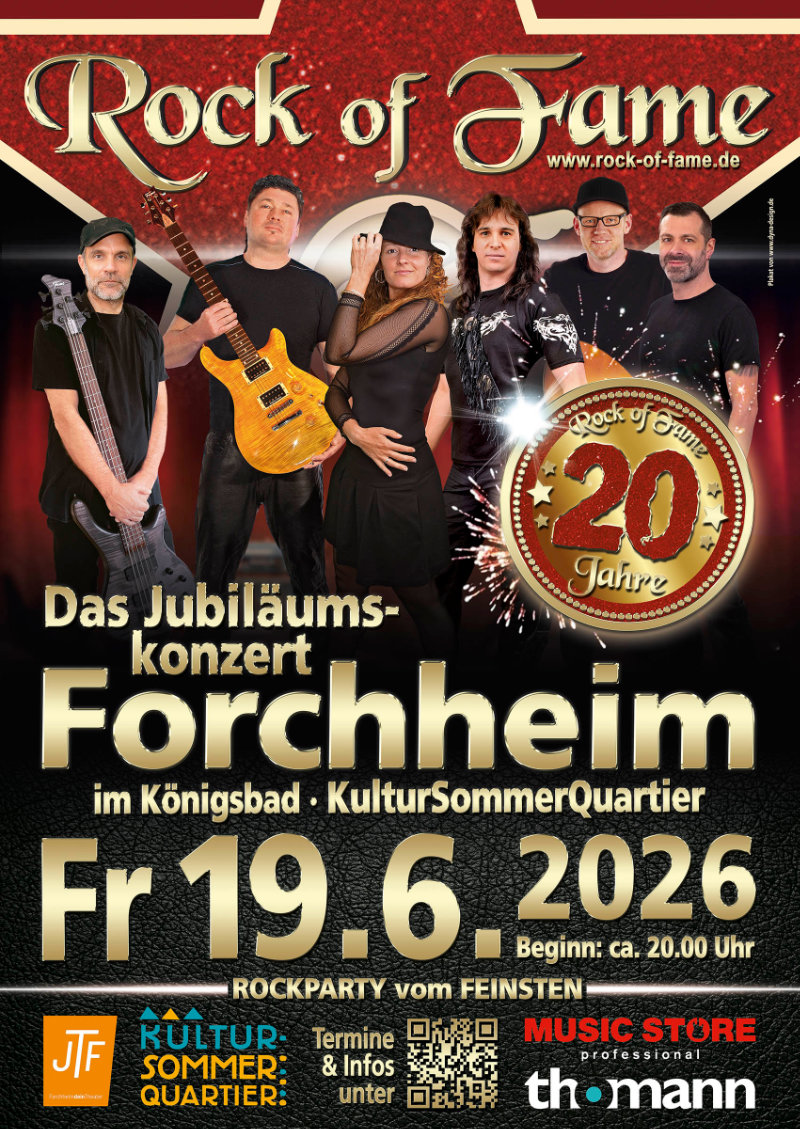 Rock of Fame Forchheim 19.06.2026
